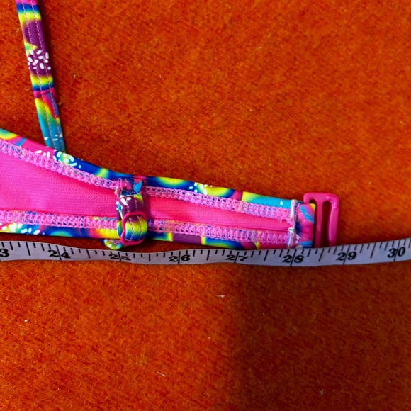 Vibrant abstract flowers underwire balconette bikini swimsuit top NWT - Picture 9 of 11